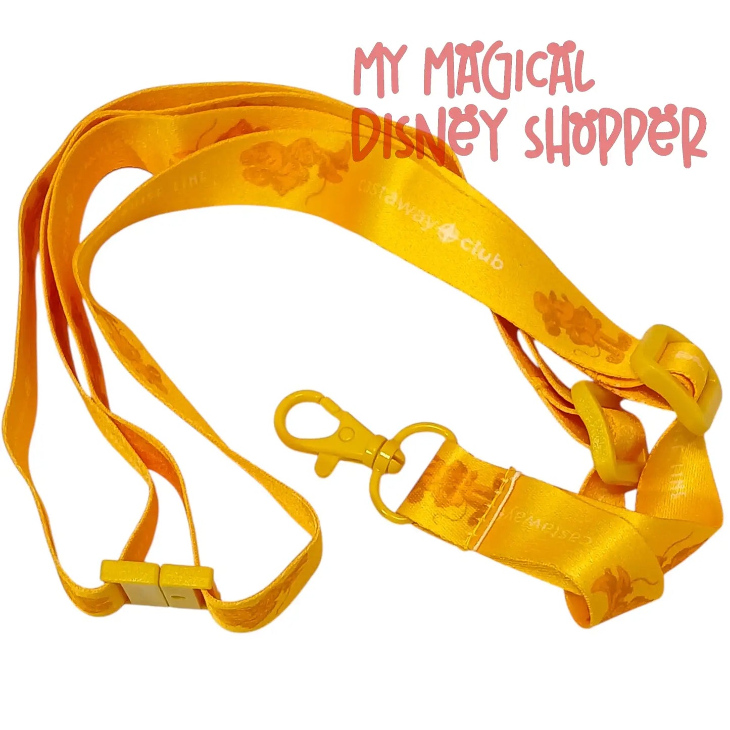 Disney Cruise Line 25th Anniversary Castaway Club Gold Lanyard