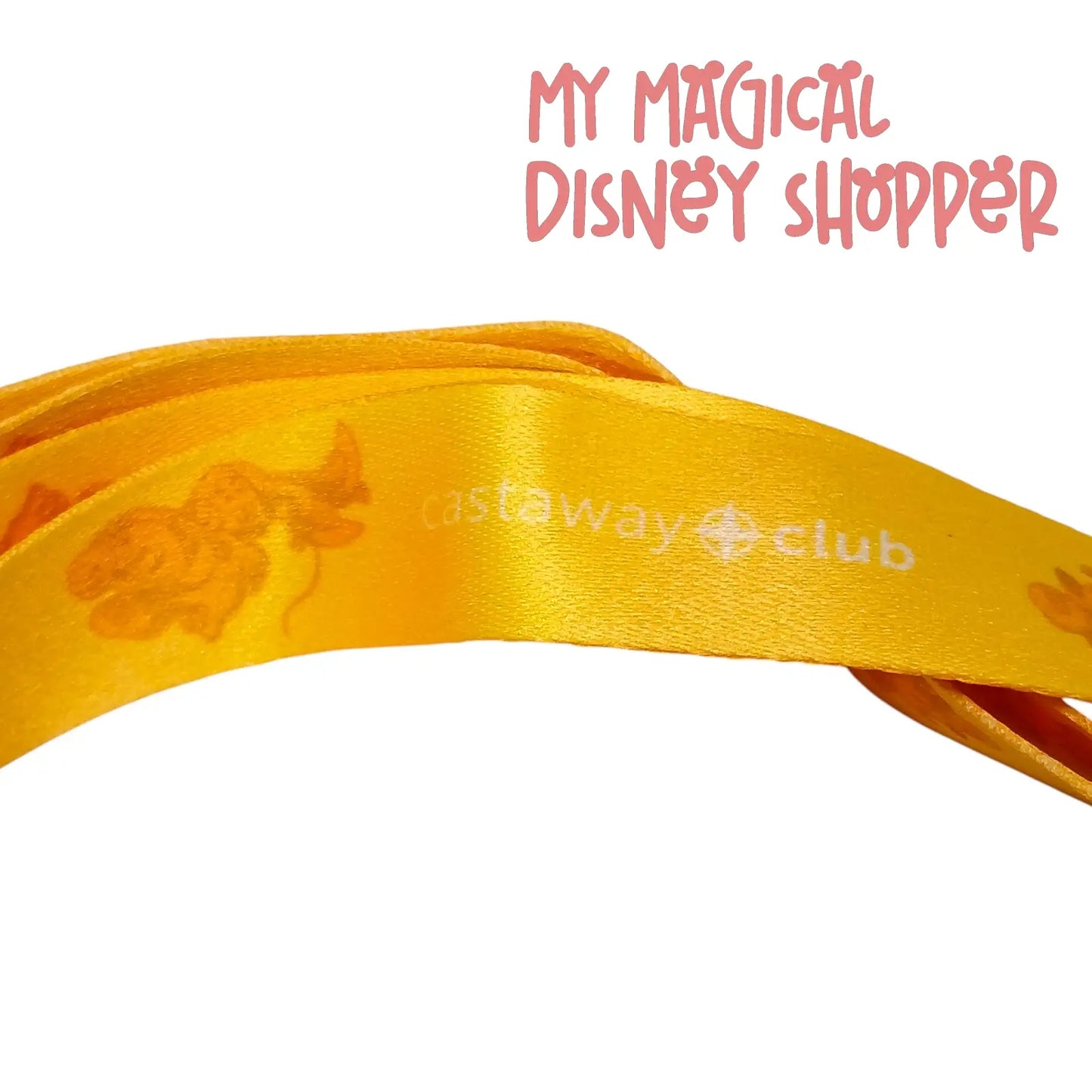 Disney Cruise Line 25th Anniversary Castaway Club Gold Lanyard