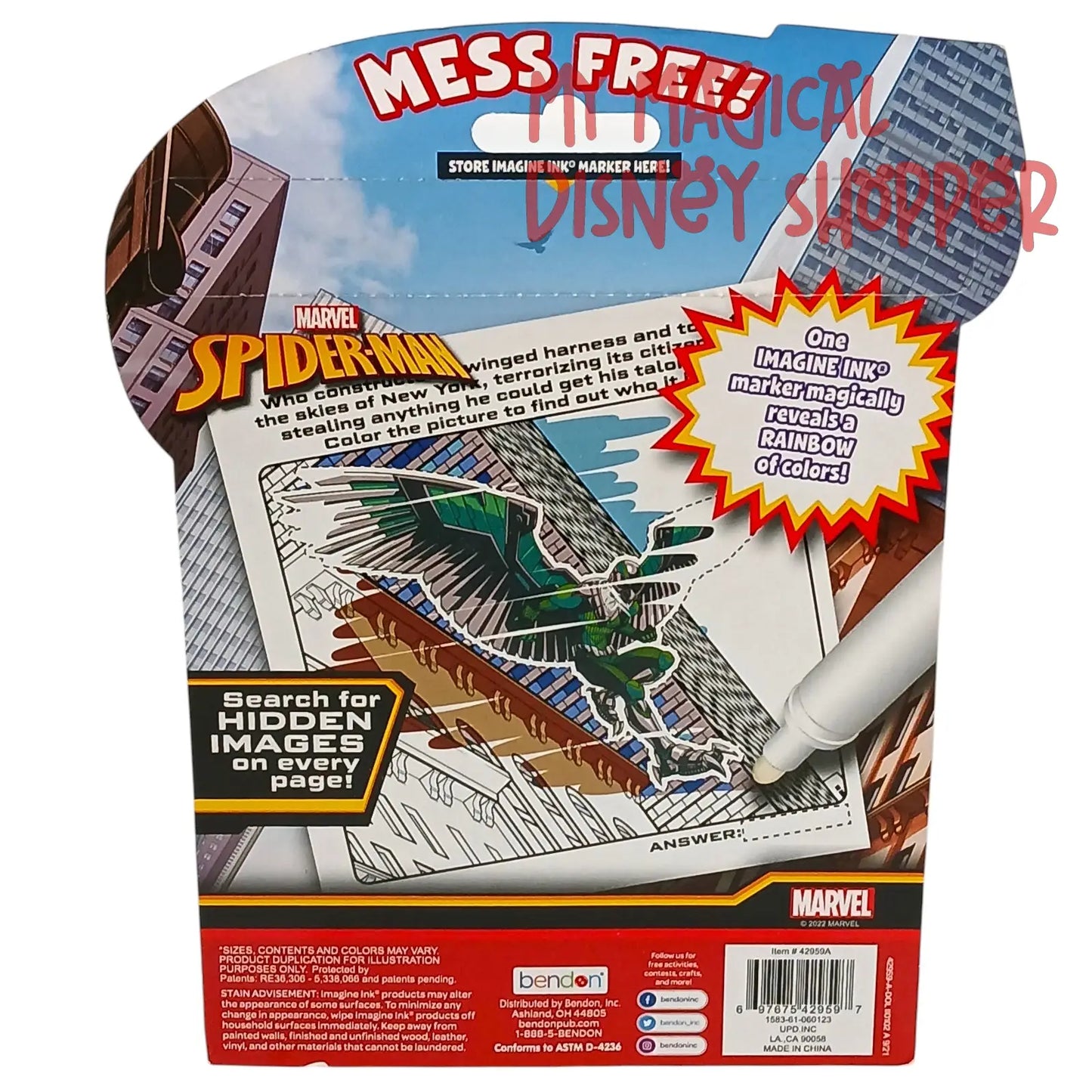 Imagine Ink Magic Ink Pictures (Ultimate Spider-Man)