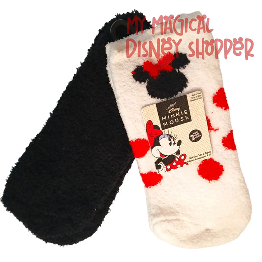 Minnie 2pk Cozy Socks Shoe Size Size 4-10