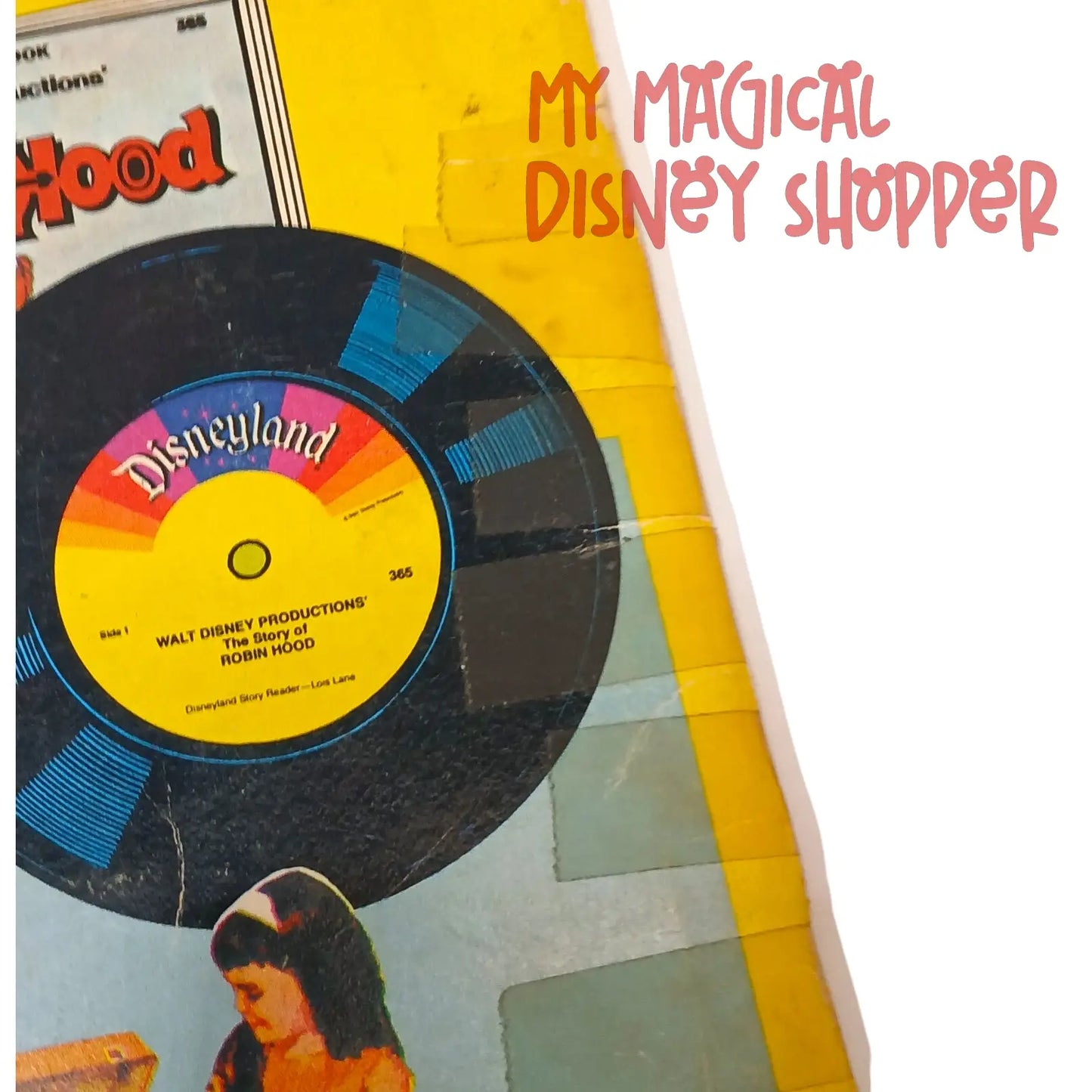 Vintage The Story of The Wizard of Oz - Book and 33-1/2 RPM Record (Disneyland Records)