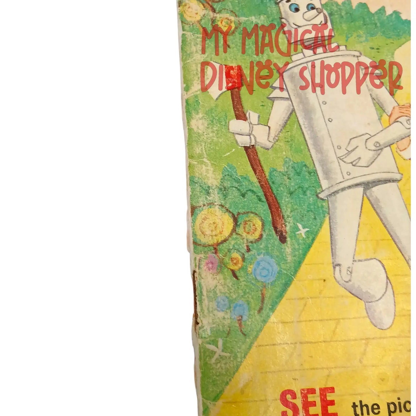 Vintage The Story of The Wizard of Oz - Book and 33-1/2 RPM Record (Disneyland Records)