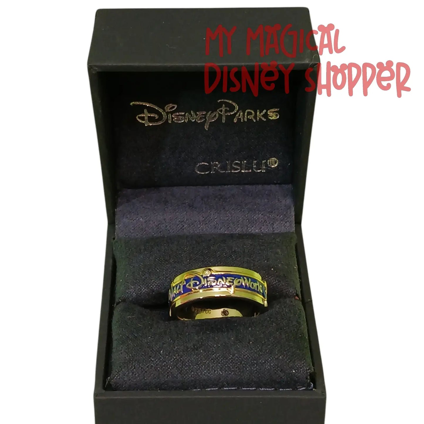 Walt Disney World CRISLU Entrance Marquee Size 8 Ring