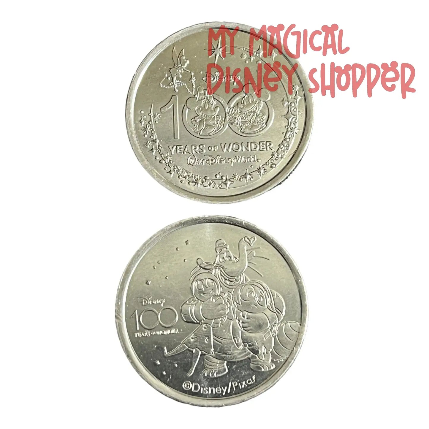 Bing Bong, Joy and Sadness from Inside Out Disney 100 Silver Medallion