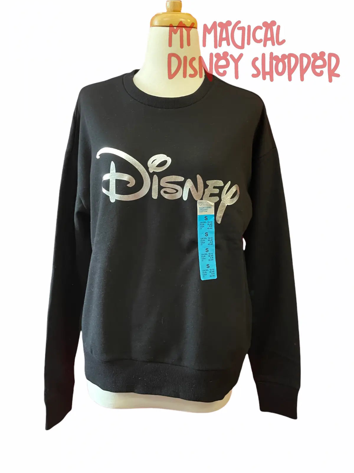 Black Disney Logo Sweatshirt Pullover