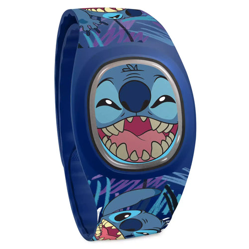 Blue MagicBand with Stitch’s face.