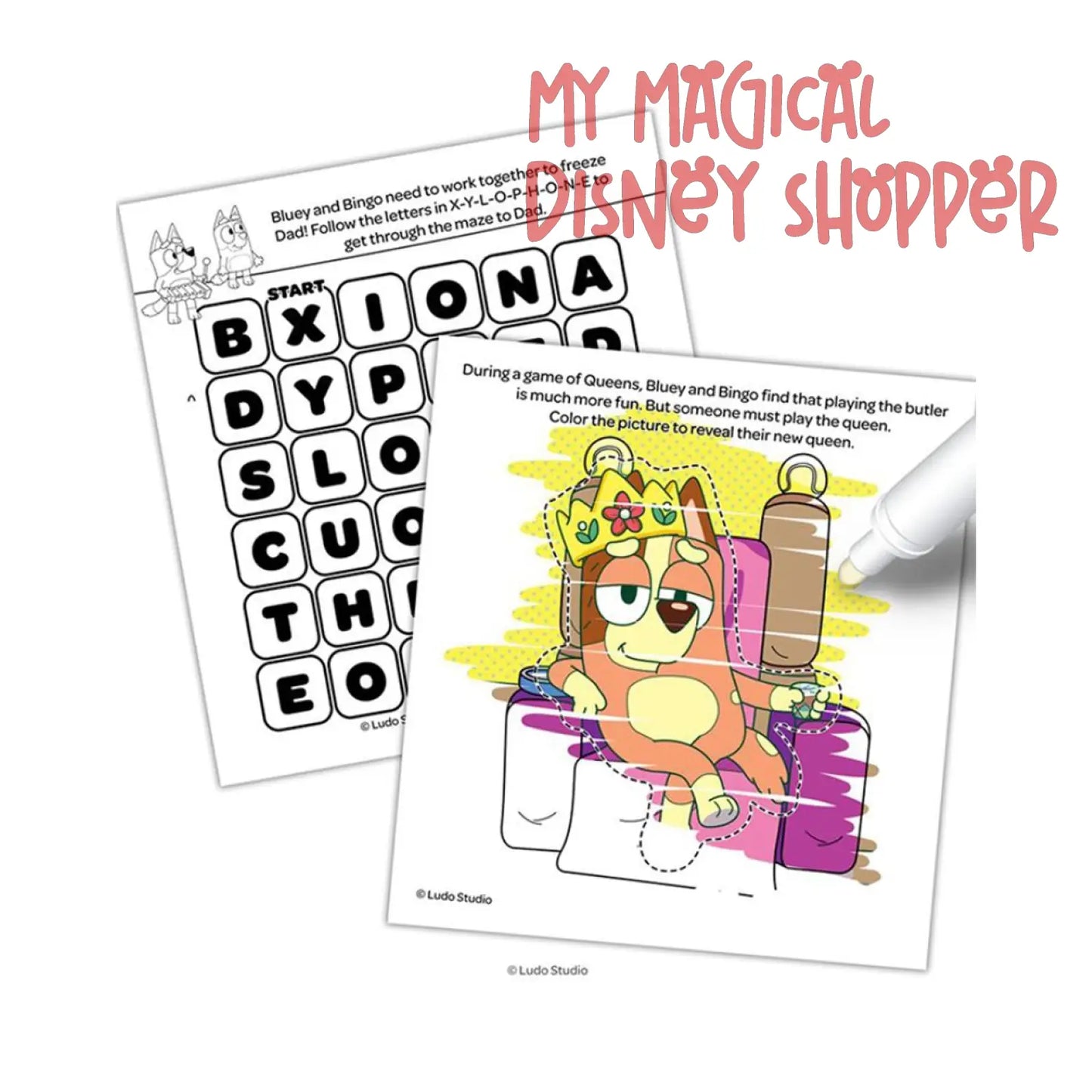 Bluey Imagine Ink Coloring Book