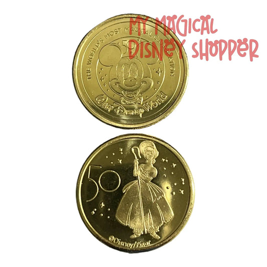 Bo-Peep Walt Disney World 50th Gold Medallion