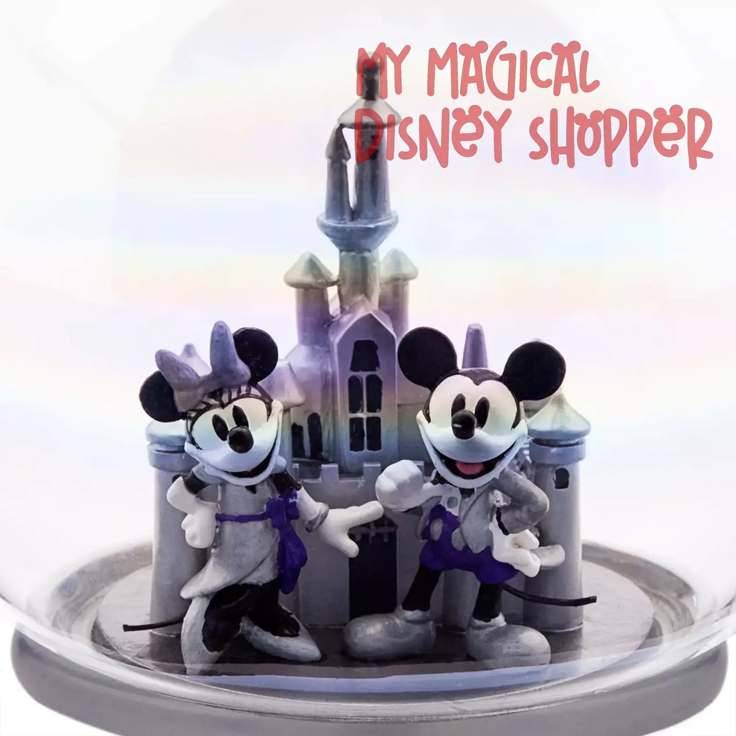Mickey and Minnie Mouse Glass Sketchbook Ornament – Disney100