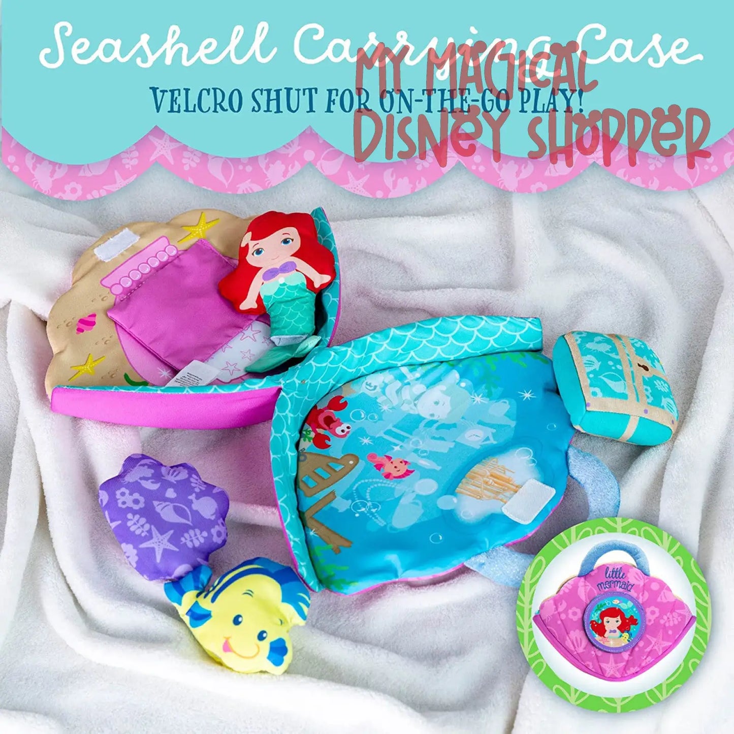 Disney Baby My 1st Princess Ariel Seashell Plush Playset