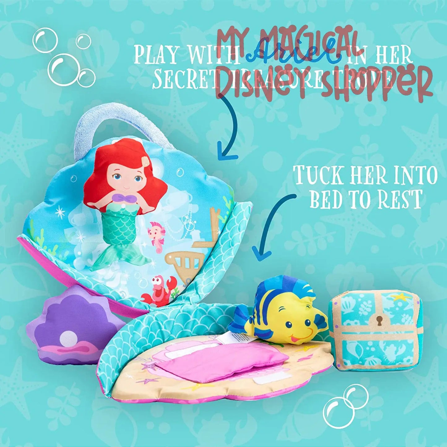 Disney Baby My 1st Princess Ariel Seashell Plush Playset