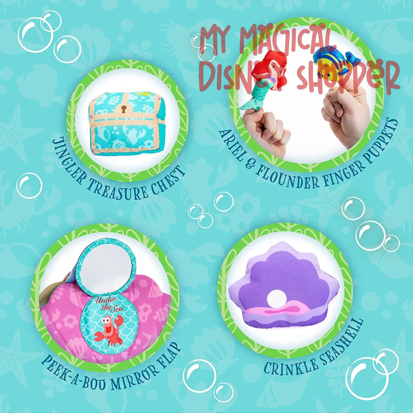 Disney Baby My 1st Princess Ariel Seashell Plush Playset