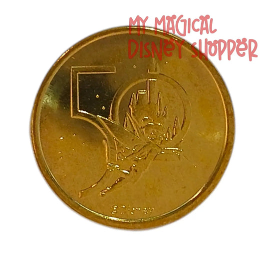 50th Tinkerbell Walt Disney World 50th Gold Medallion