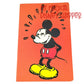 Mickey Mouse Blank Bound Notebook Lined Journal Diary Red Green W/Pocket