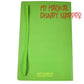 Mickey Mouse Blank Bound Notebook Lined Journal Diary Red Green W/Pocket