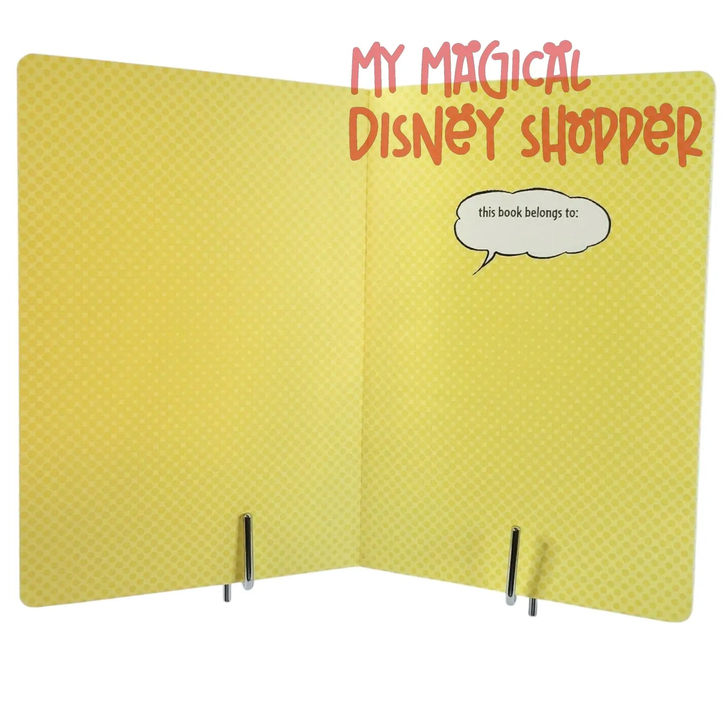 Mickey Mouse Blank Bound Notebook Lined Journal Diary Red Green W/Pocket