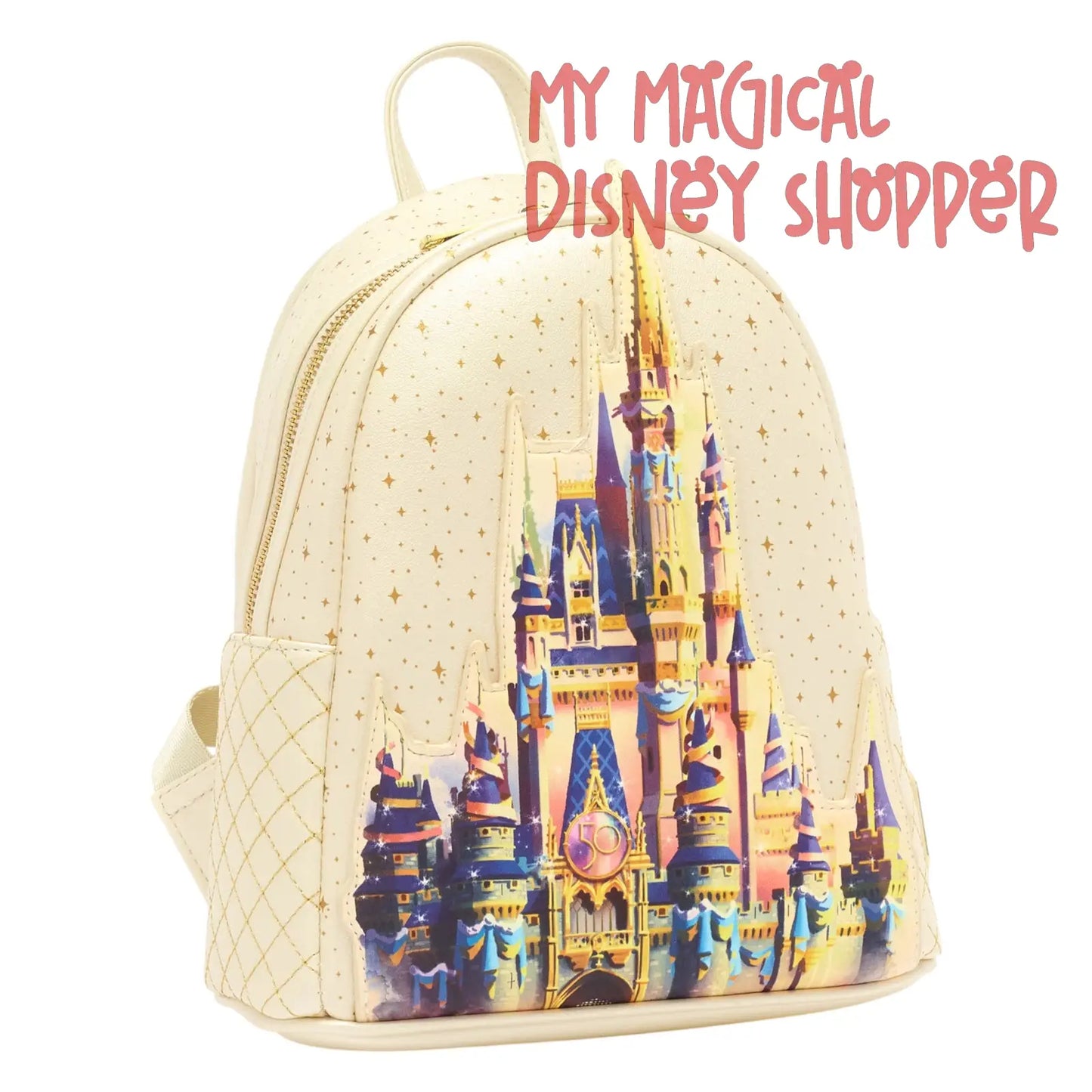 Loungefly Walt Disney World 50th Anniversary Castle Mini Backpack