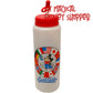 Vintage 90's Epcot Center Mickey Mouse World Showcase Plastic Water Bottle with Straw