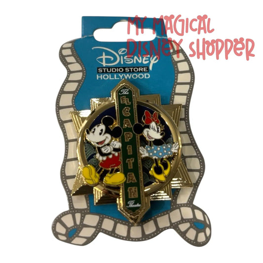 Disney Studio Store Hollywood Mickey & Minnie El Capitan Theater Pin