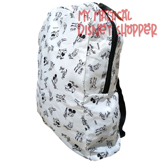 Packable Reusable Travel Backpack Mickey & Friends