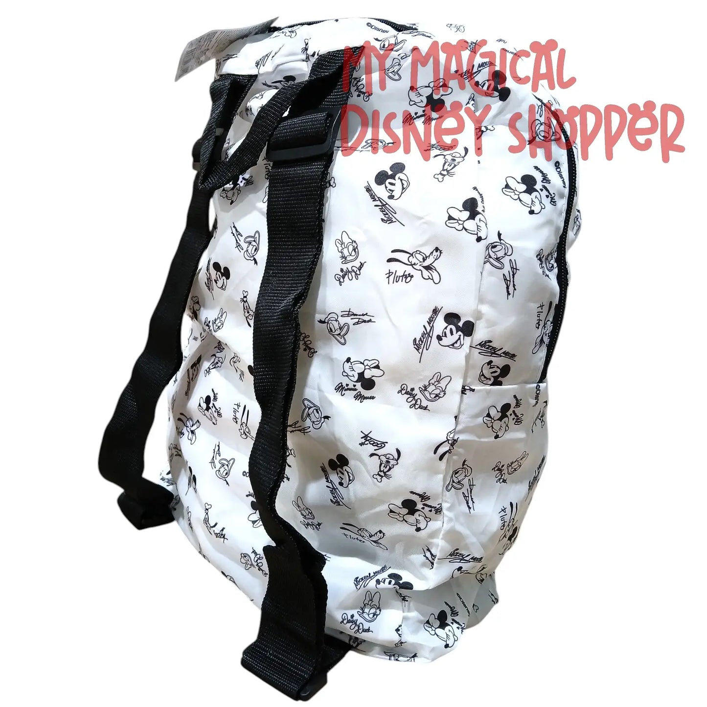 Packable Reusable Travel Backpack Mickey & Friends