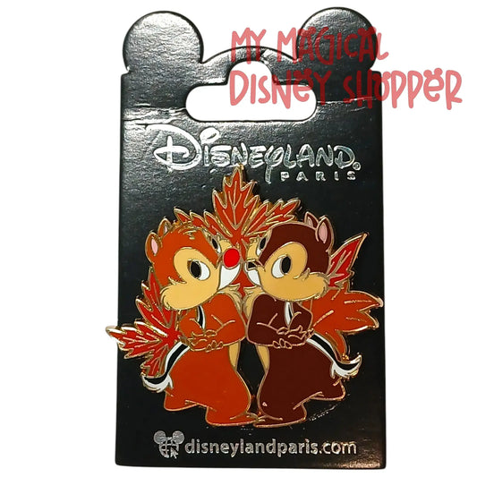 Disneyland Paris Chip & Dale Autumn Leaves Pin