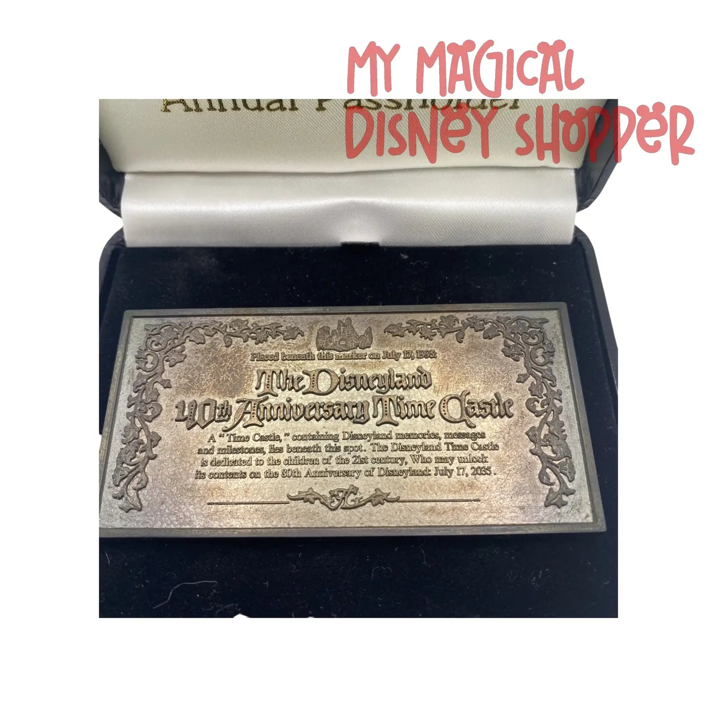 Disney 40th Anniversary Time Castle Annual Pass Holder Pin Limited Edition 4800