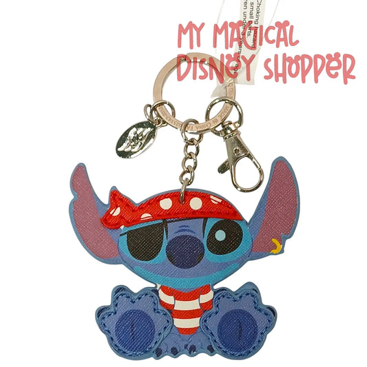 Disney Cruise Line Pirate Stitch Leather Keychain