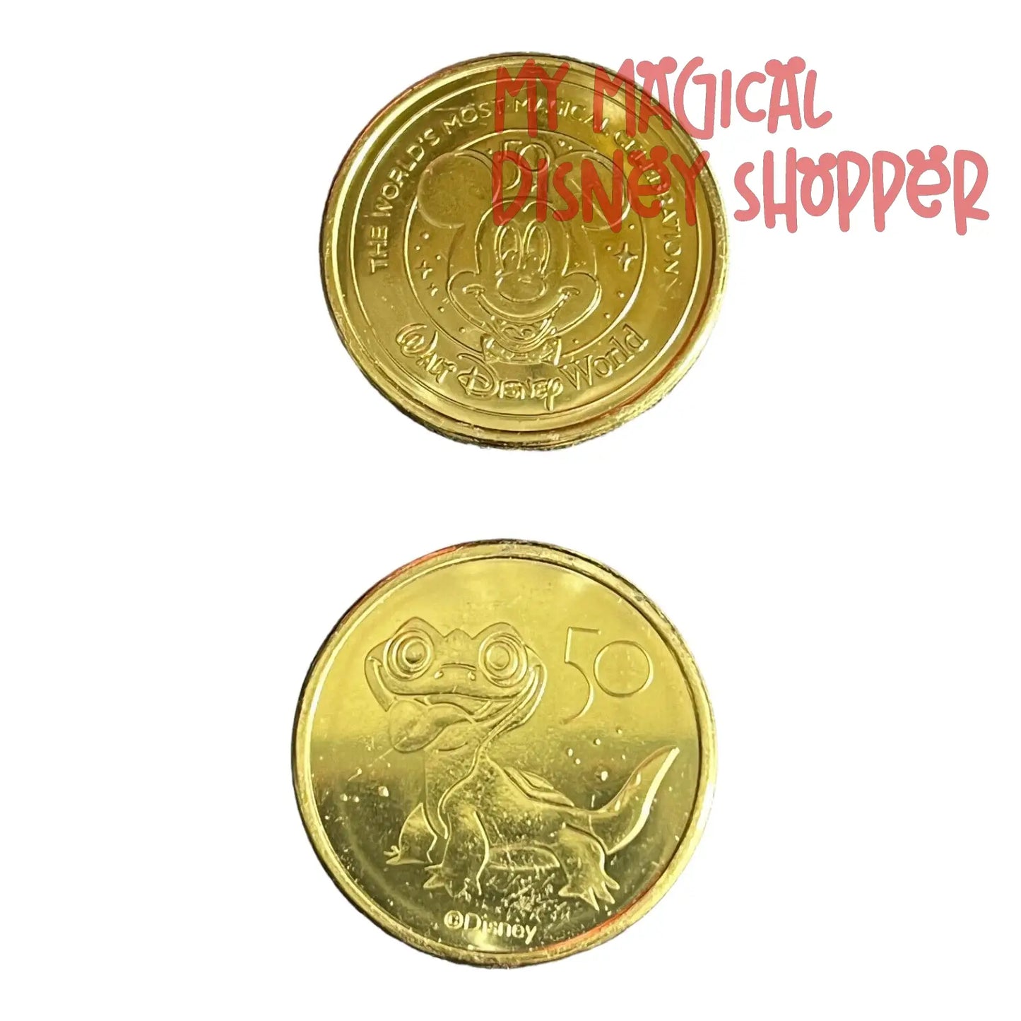 Bruni the Salamander Walt Disney World 50th Gold Medallion - Frozen
