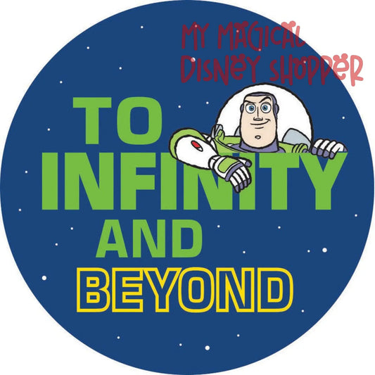 Buzz Lightyear Ad-Fab™ Disney Pixar Buzz to Infinity Adhesive Fabric 3" Sticker