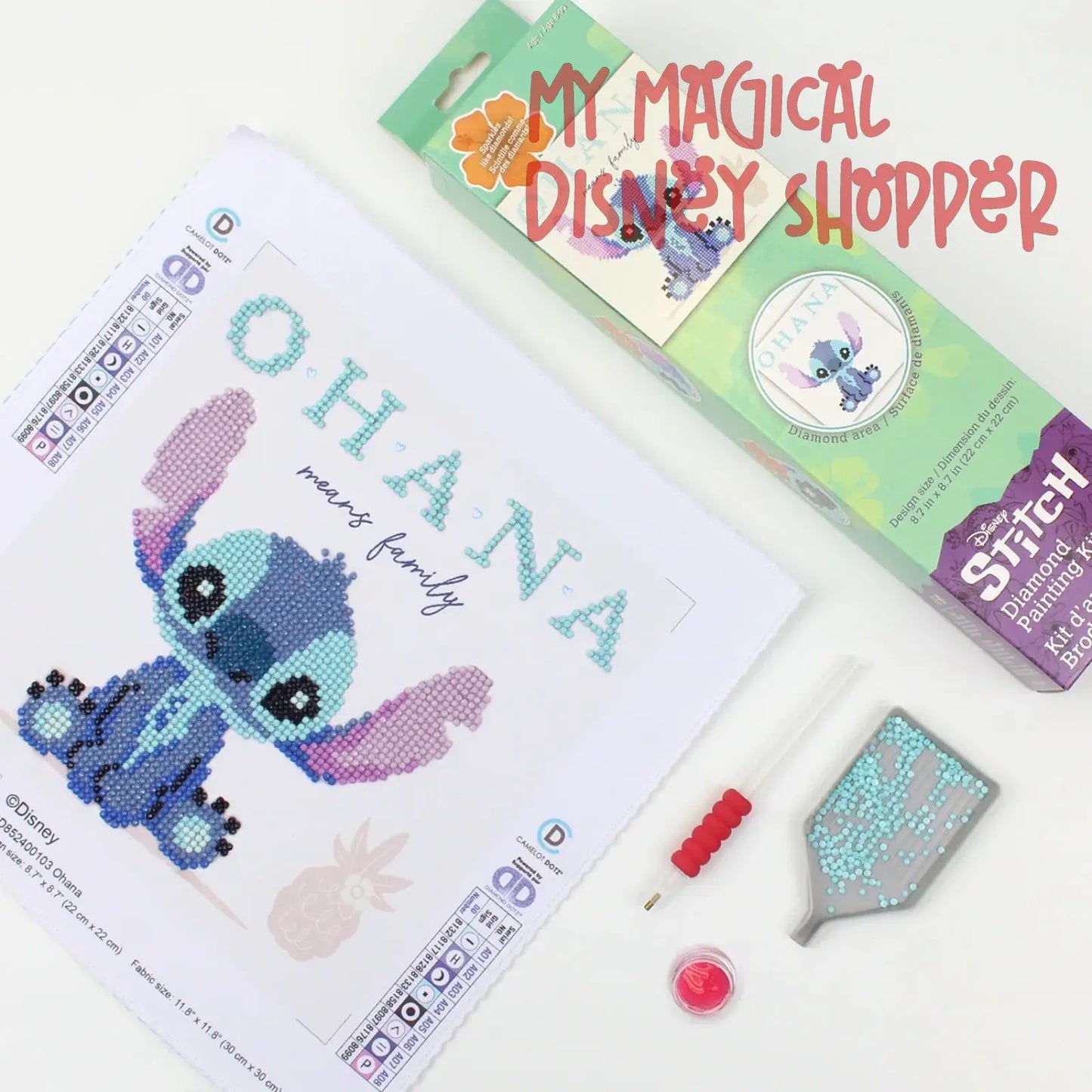 Camelot® Dots Lilo & Stitch Ohana Diamond Painting Kit