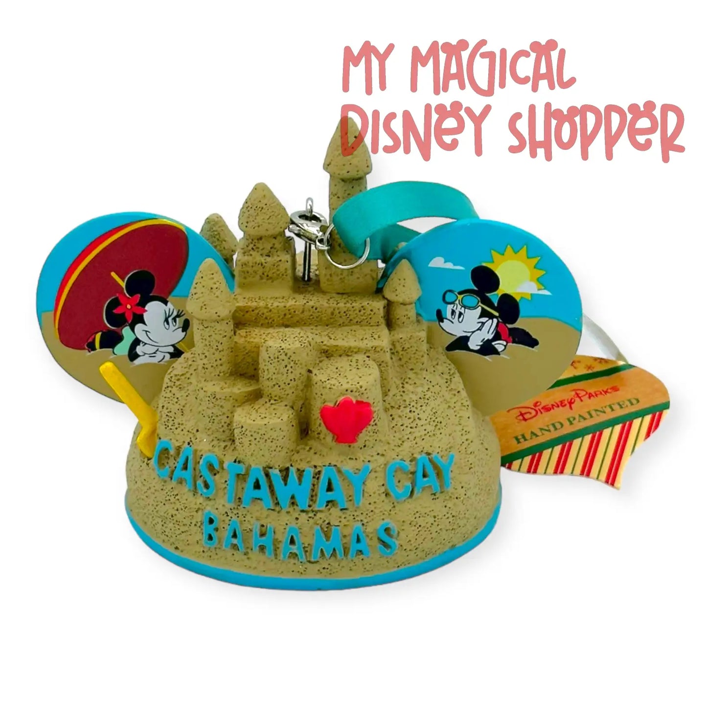 Castaway Cay 2021 Sand Castle Ears Hat Ornament - Disney Cruise Line