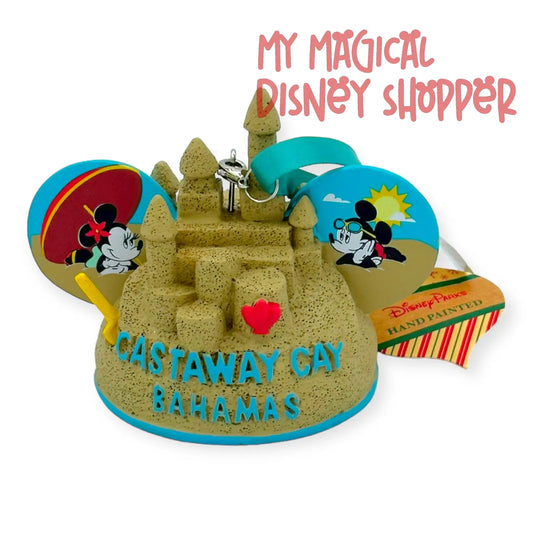 Castaway Cay 2021 Sand Castle Ears Hat Ornament - Disney Cruise Line