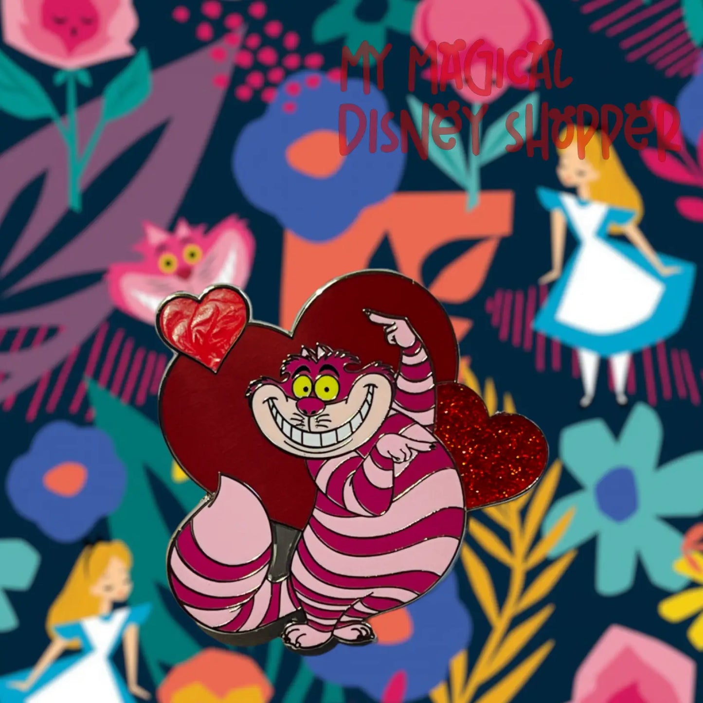 Disneyland Paris Cheshire Cat Valentine's Day 2022 Pin