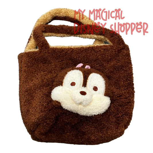 Chip and Dale Fuzzy Tote Bag