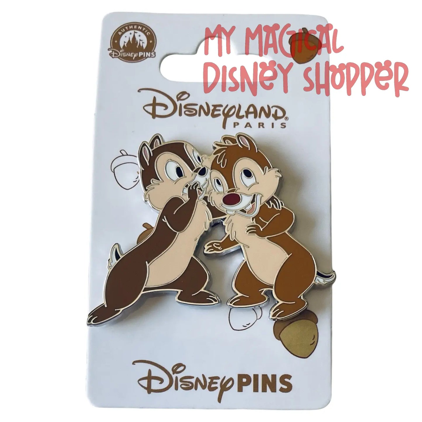 Chip & Dale Whisper Pin - Disneyland Paris