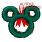 Christmas ''Holly'' Mickey Icon Disney Wreath