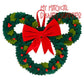 Christmas ''Holly'' Mickey Icon Disney Wreath