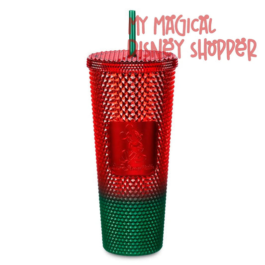 Christmas Starbucks Walt Disney World Studded Geometric Tumbler