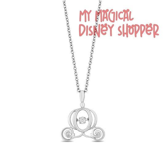 Sterling Silver Diamond Cinderella's Carriage Necklace by CRISLU
