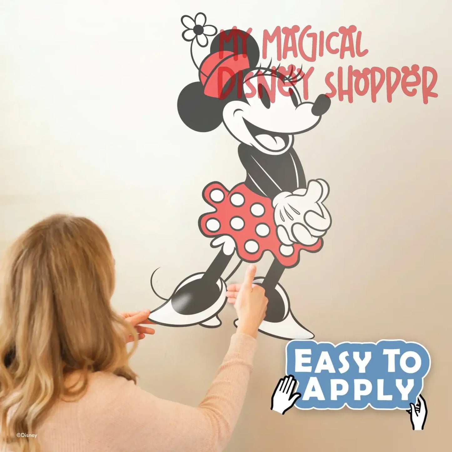 Classic Minnie Mouse Interactive Removable Wall Decal