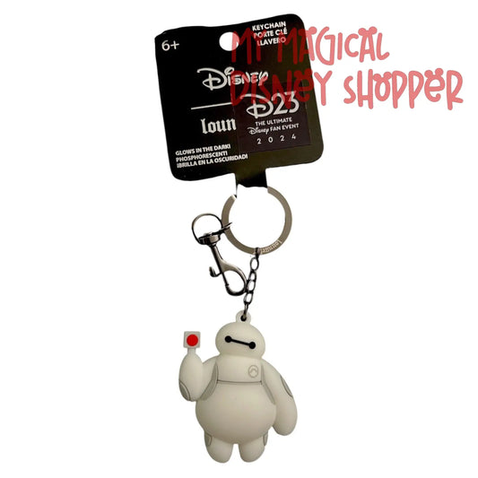 D23 Exclusive Loungefly Baymax Keychain - Big Hero 6 - Glow In The Dark