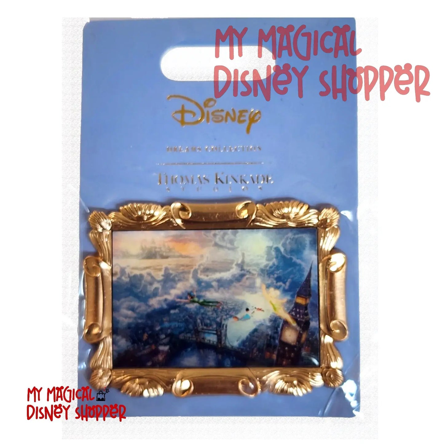 D23 Exclusive Peter Pan and Tinker Bell Painting Pin - Dreams Collection - Thomas Kinkade Studios - Limited Edition 900 (Copy)