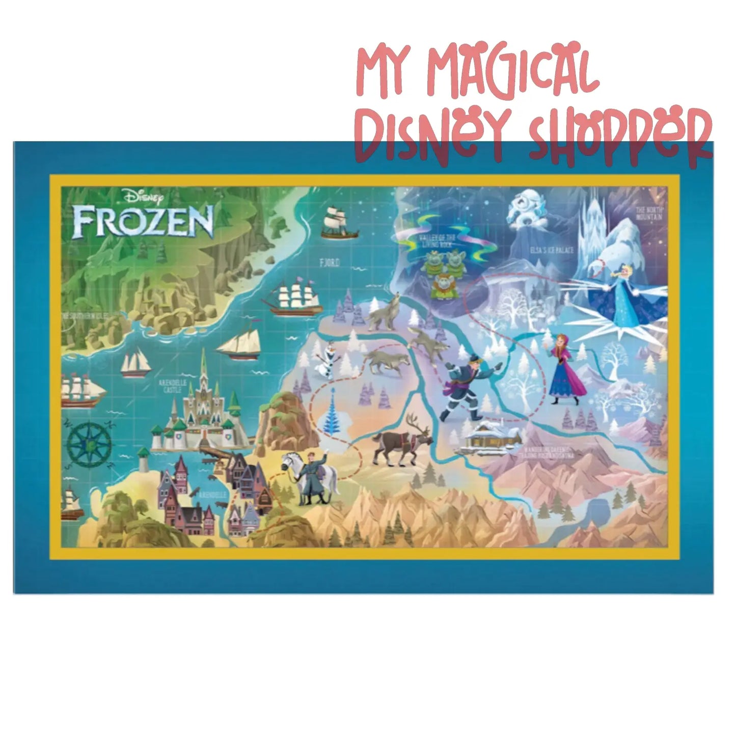 D23 Expo 2024: Disney Maps Collection - Frozen Map Set - Walt Disney Imagineering