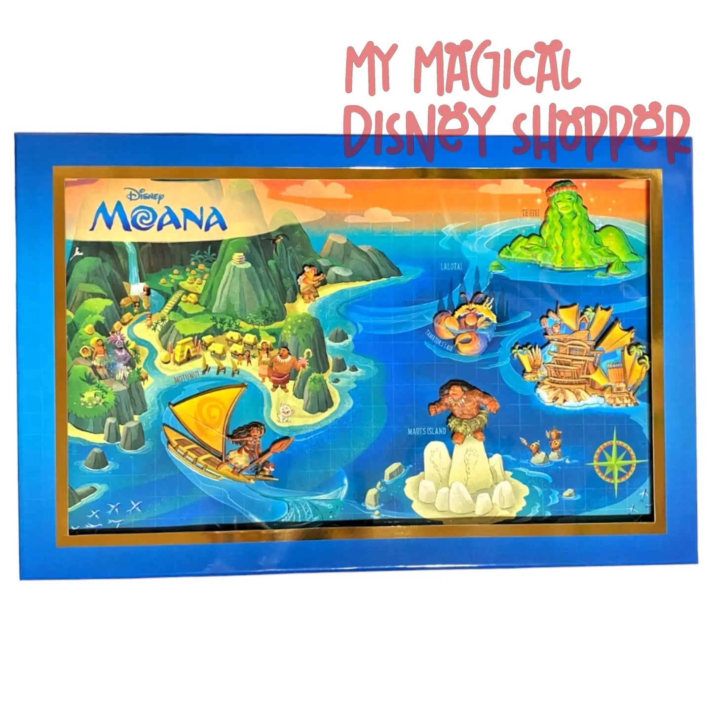 D23 Expo 2024: Disney Maps Collection - Moana Map Set - Walt Disney Imagineering