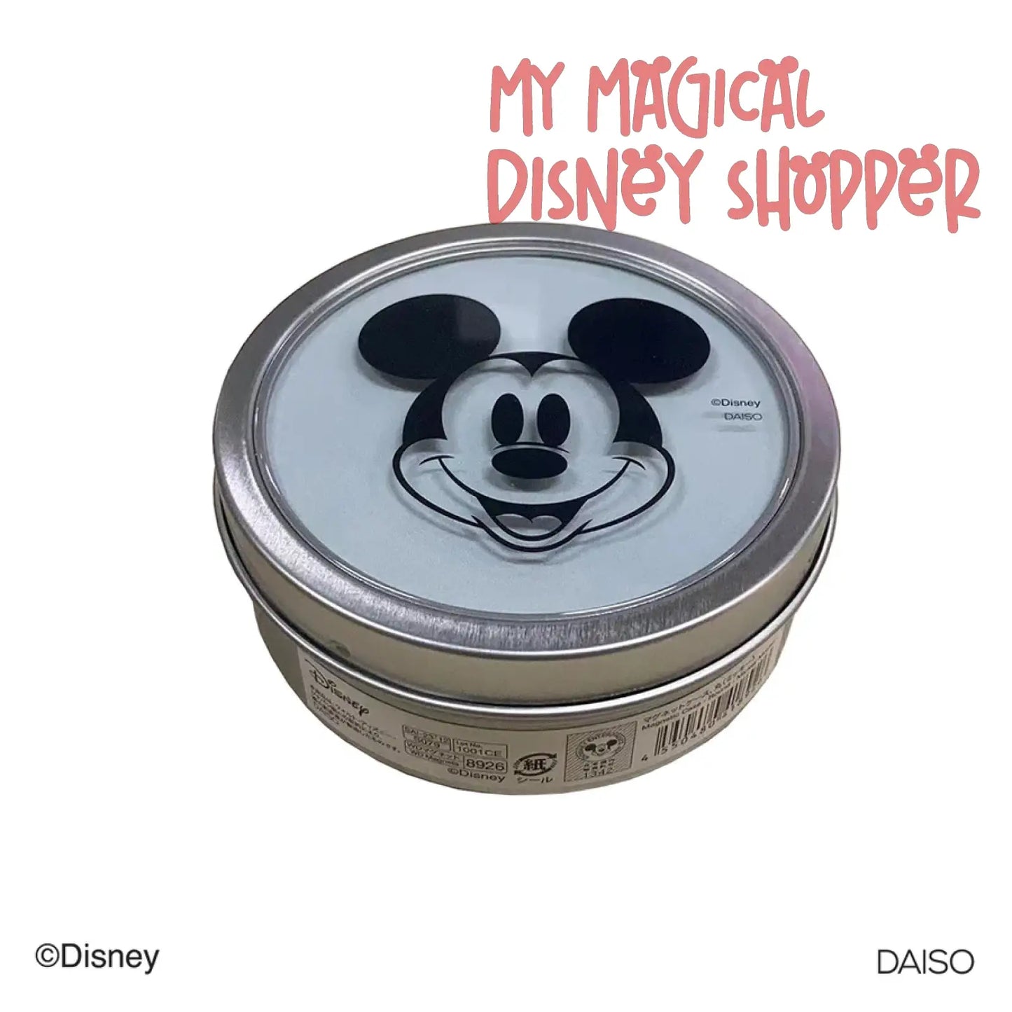 Daiso Magnetic Round Case Mickey Mouse