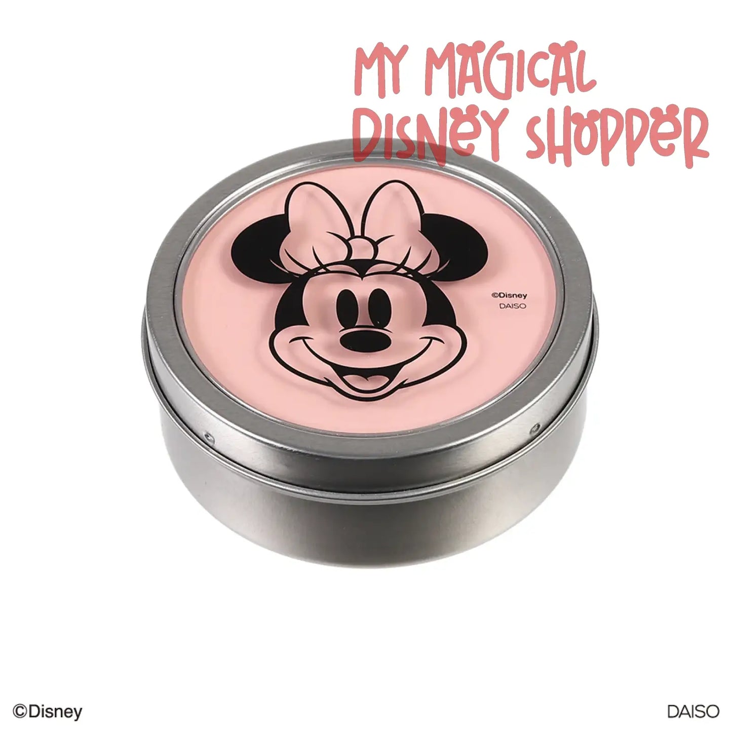 Daiso Magnetic Round Case Minnie Mouse