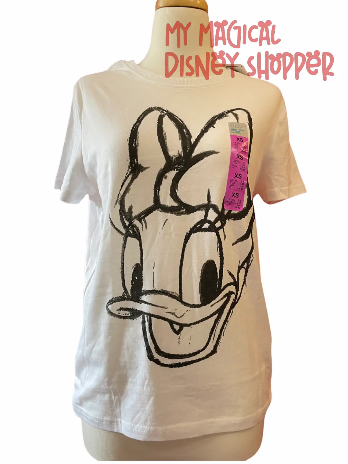 Daisy Duck Face White Shirt