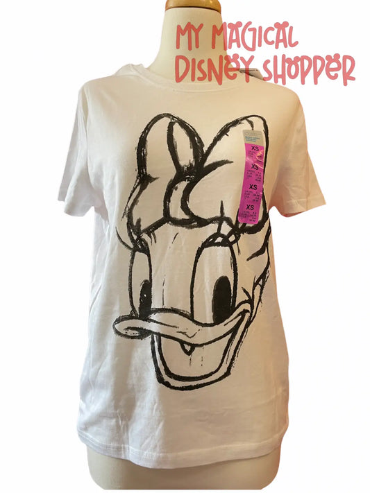 Daisy Duck Face White Shirt