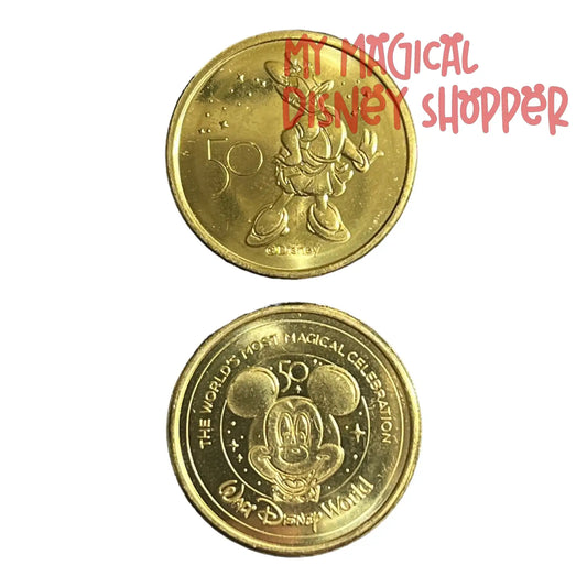 Daisy Duck Walt Disney World 50th Gold Medallion